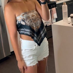 Black bandana top